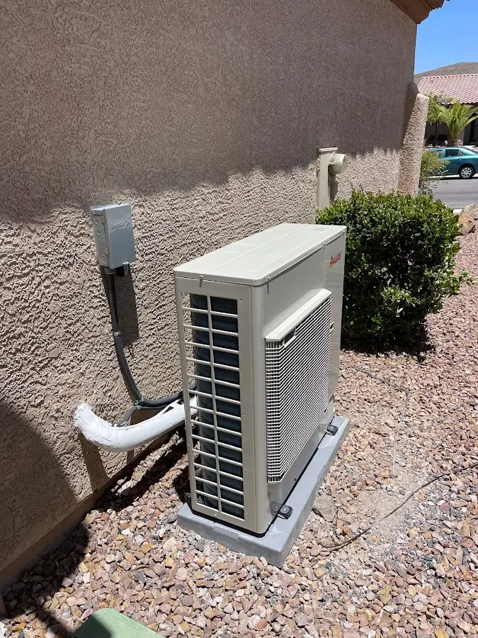 Residential air conditioning condenser unit in Hampton